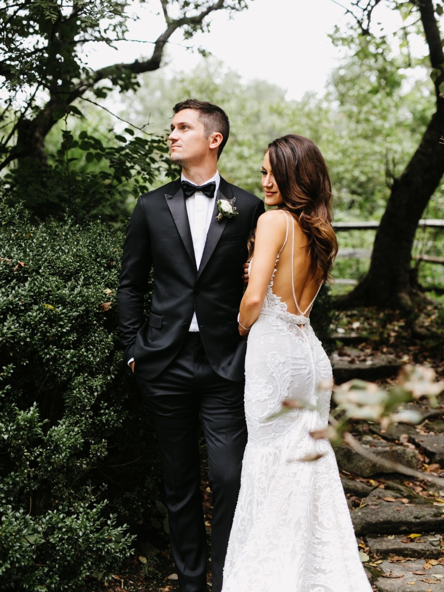 Totally Romantic Black-Tie Garden Wedding