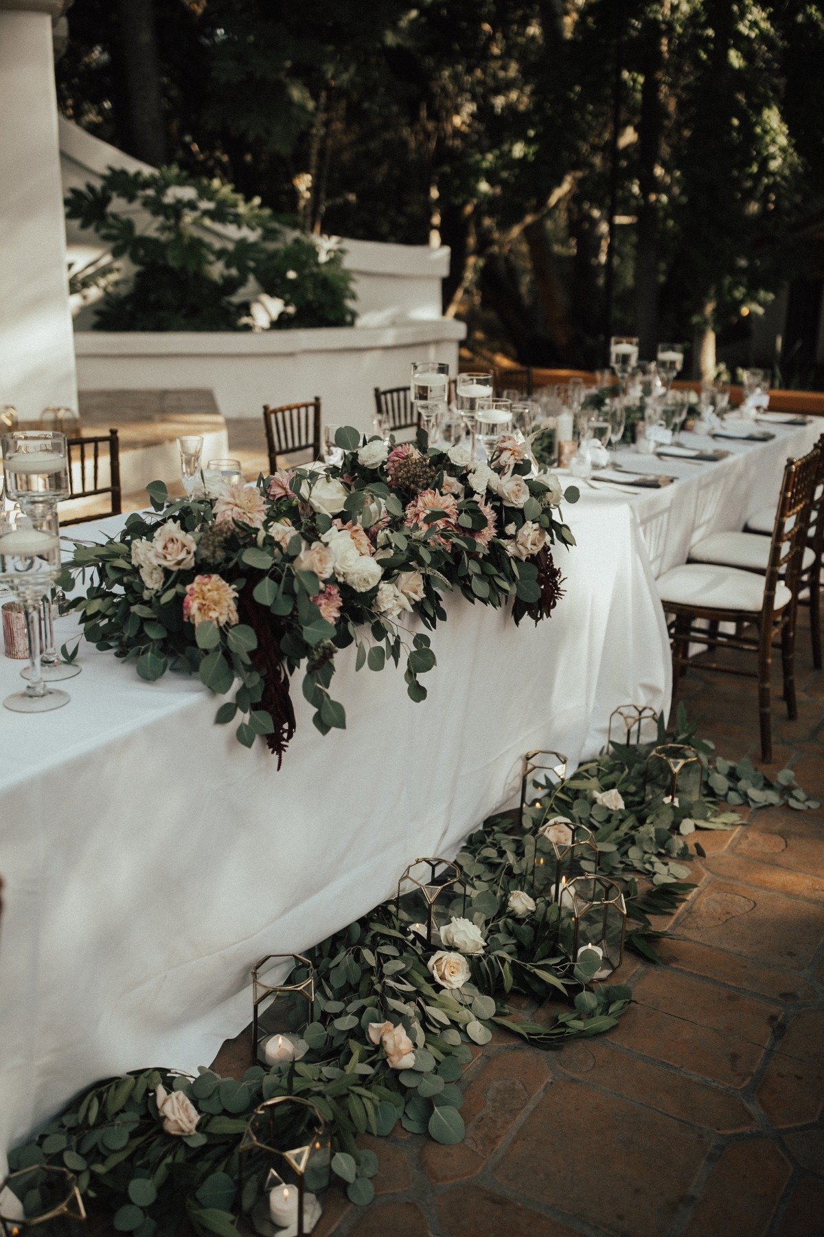 Reception floral decor