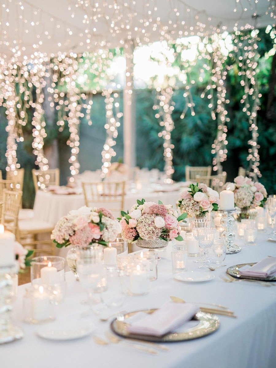 Romantic Destination Wedding in Spain With Flowers & Lights That WOW