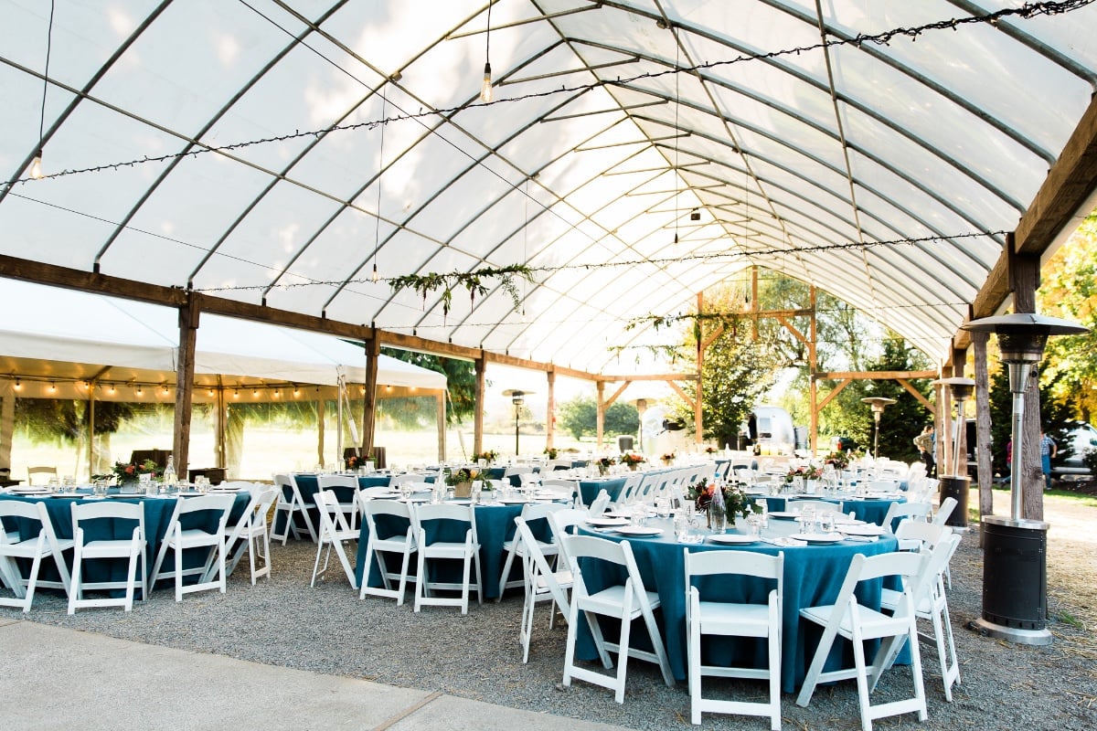 Greenhouse outdoor reception
