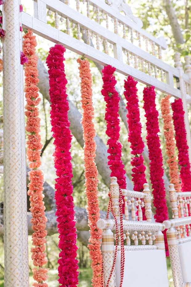 bright floral wedding decor