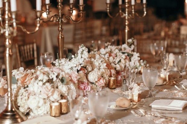 floral wedding centerpiece