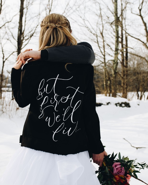 but first we'll live wedding jacket