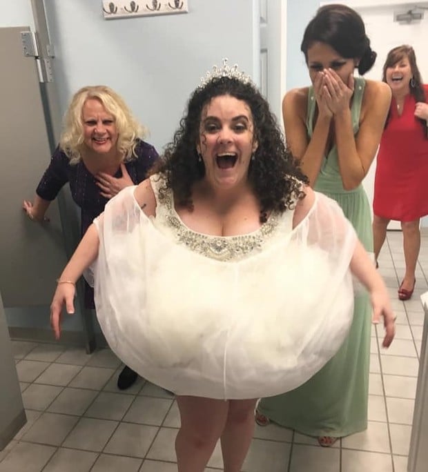Going Pee Might Be The Hardest Thing You Do On Your Big Day
