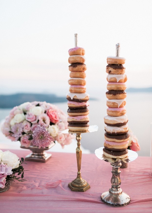 wedding donut display