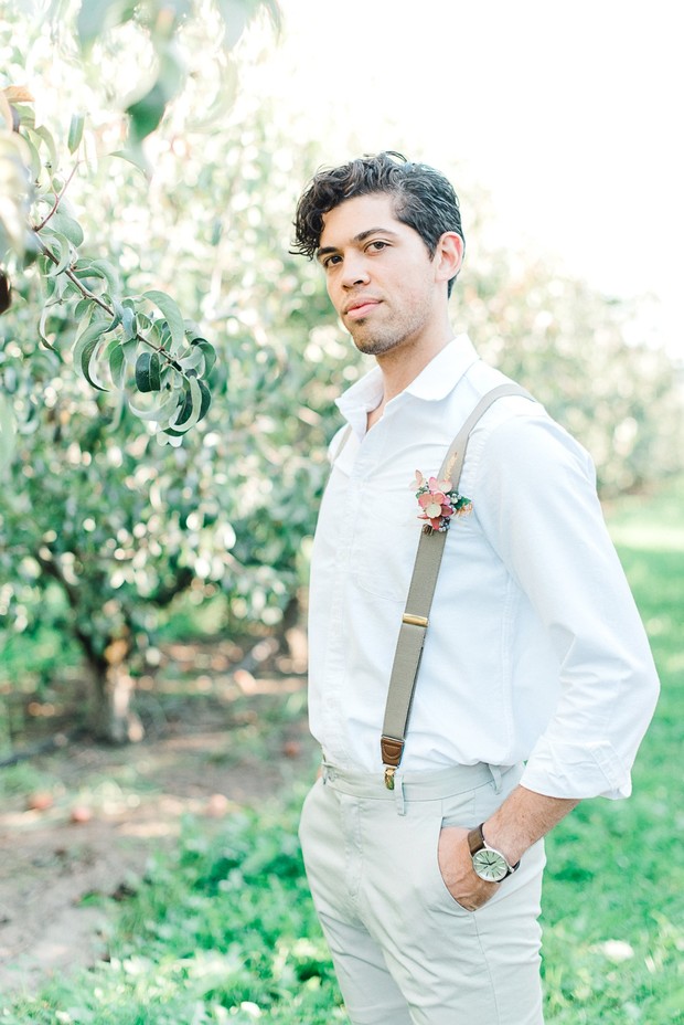 groom and suspenders