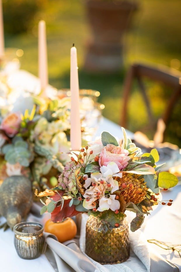 harvest wedding table