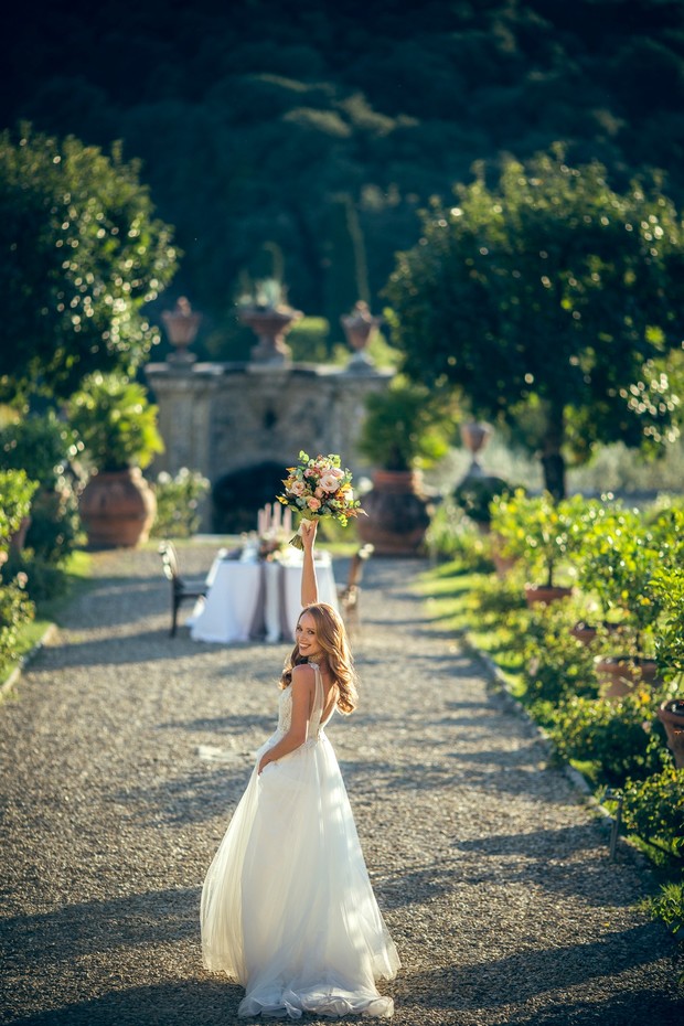 Bridal shoot in Tuscany