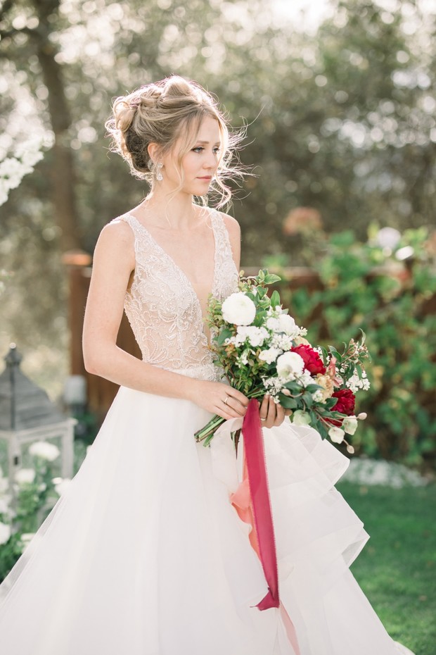 wedding dress from Epiphany Boutique