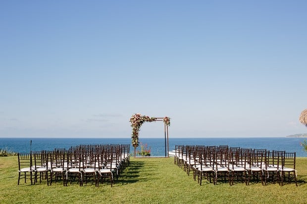 Outdoor ceremony by the sea