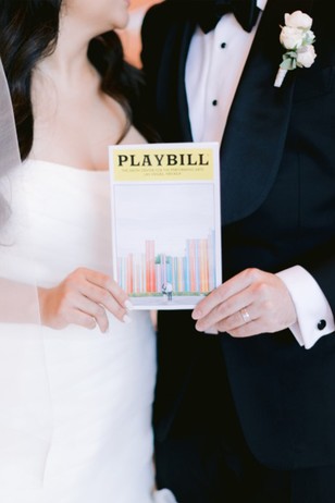 play bill wedding program