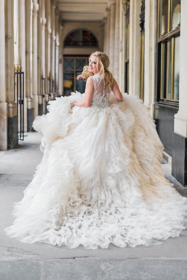 fluffy wedding dress