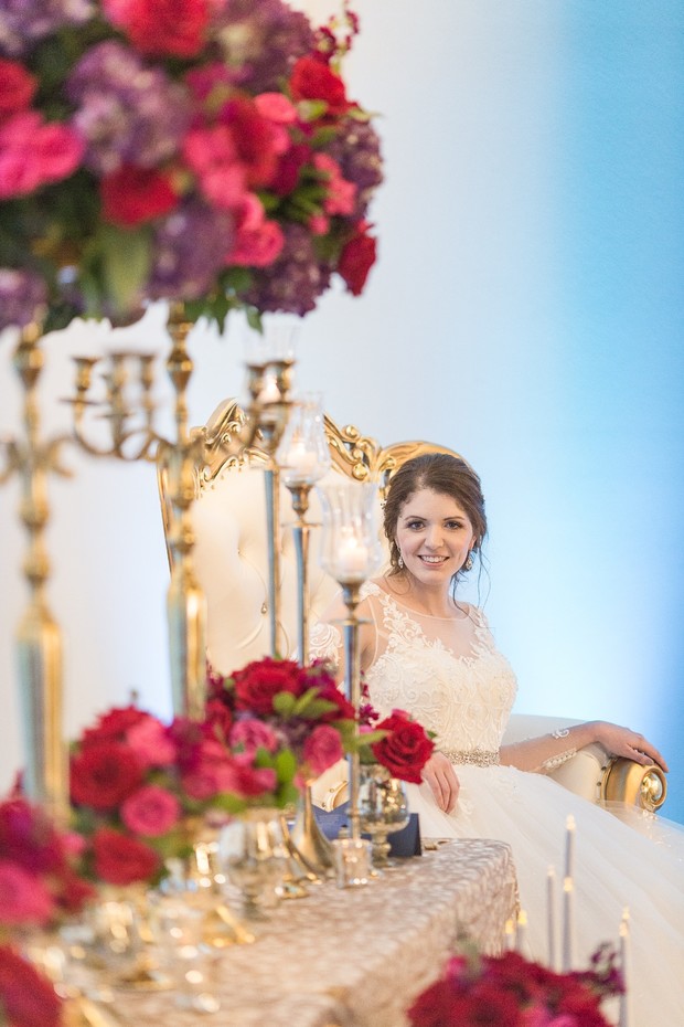bride at regal sweethearts table