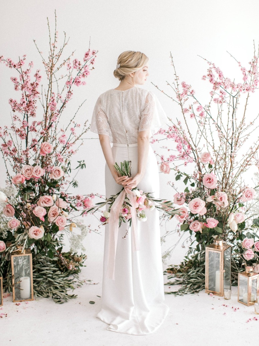 Think Pink! Natural Spring Wedding Inspiration With Cherry Blossoms