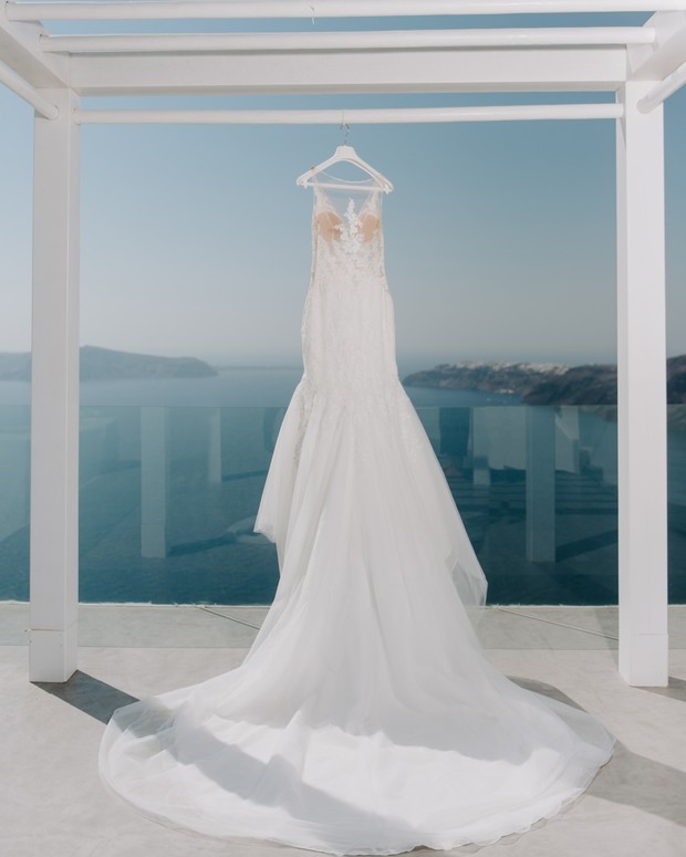 wedding dress in Greece
