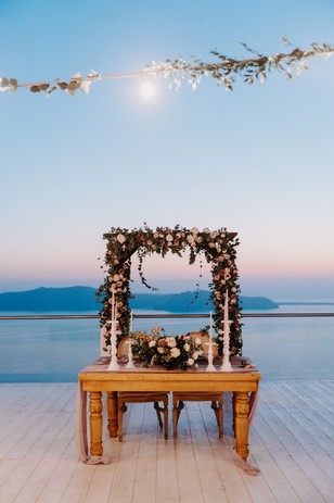 rustic romantic wedding sweethearts table