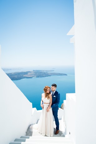 wedding couple in Greece