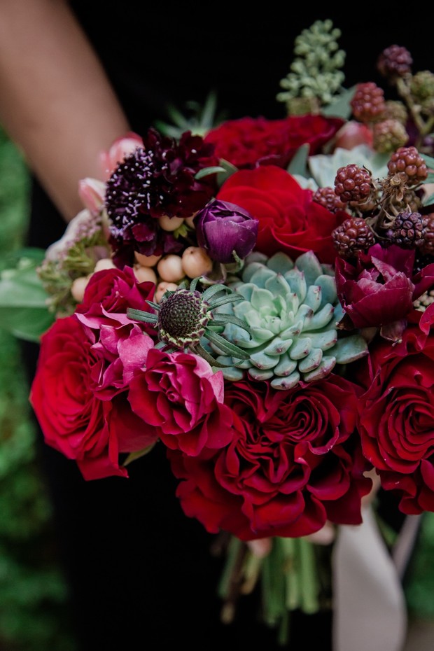 Shake Up Your Spring Wedding With A Dramatic Color Palette