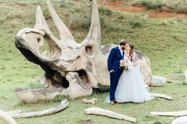 a wedding in Jurassic