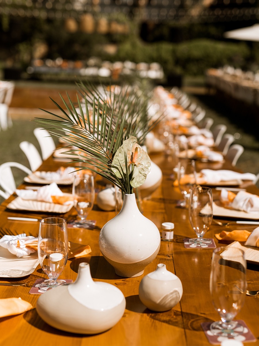 A Vintage Mid Century Modern Boho Beach Wedding