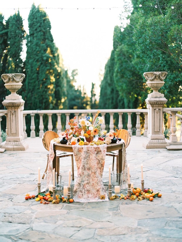 spring sweetheart table design