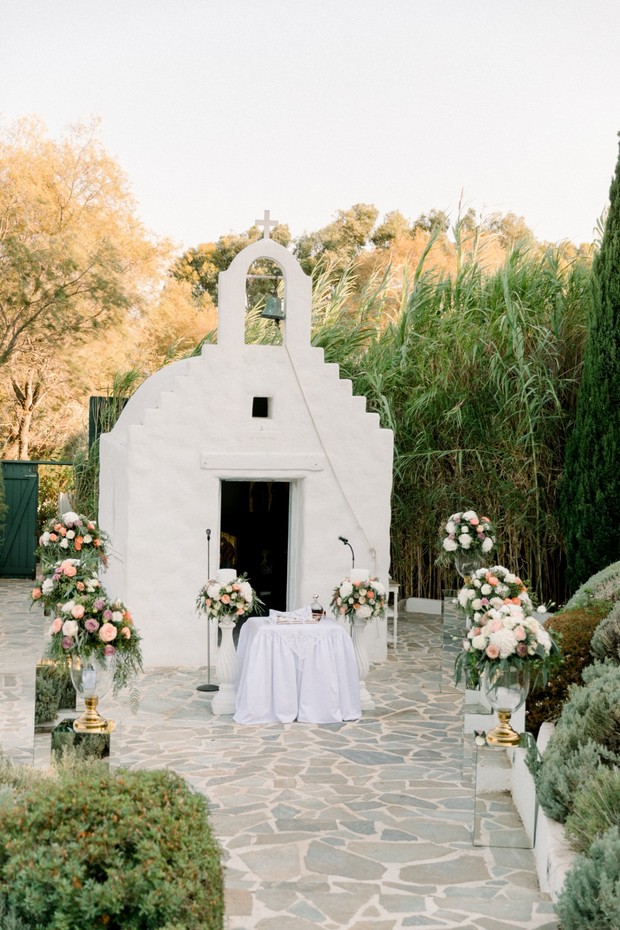 greek wedding chapel