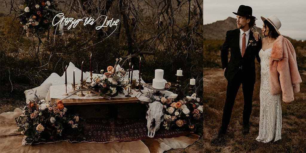Bohemian Grunge Meets Desert Wedding Ideas