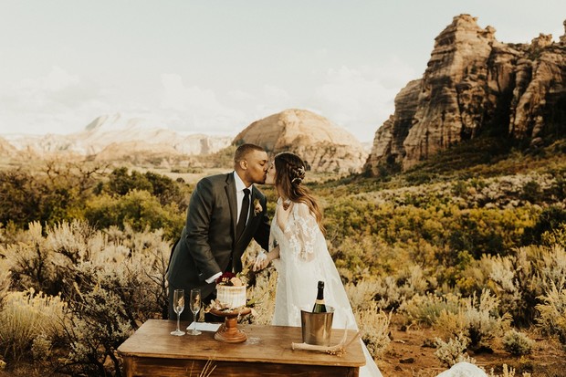 outdoor elopement at Zion National Park