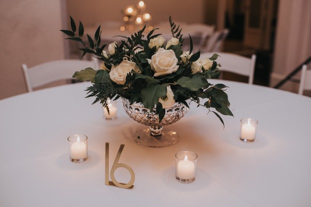 minimal wedding table decor
