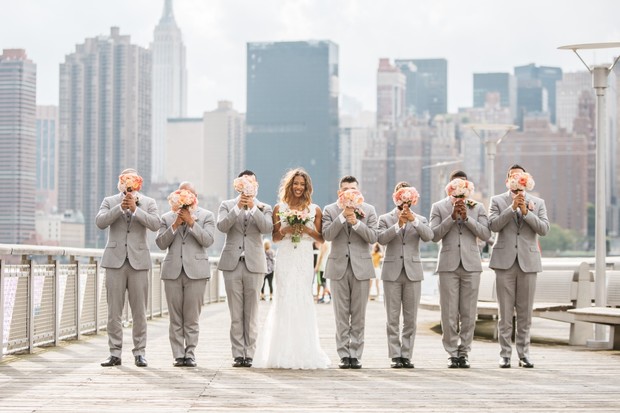 bride and the groomsmen