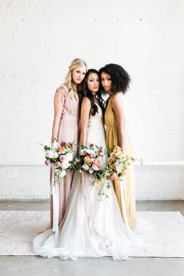 soft spring colors for bridesmaids