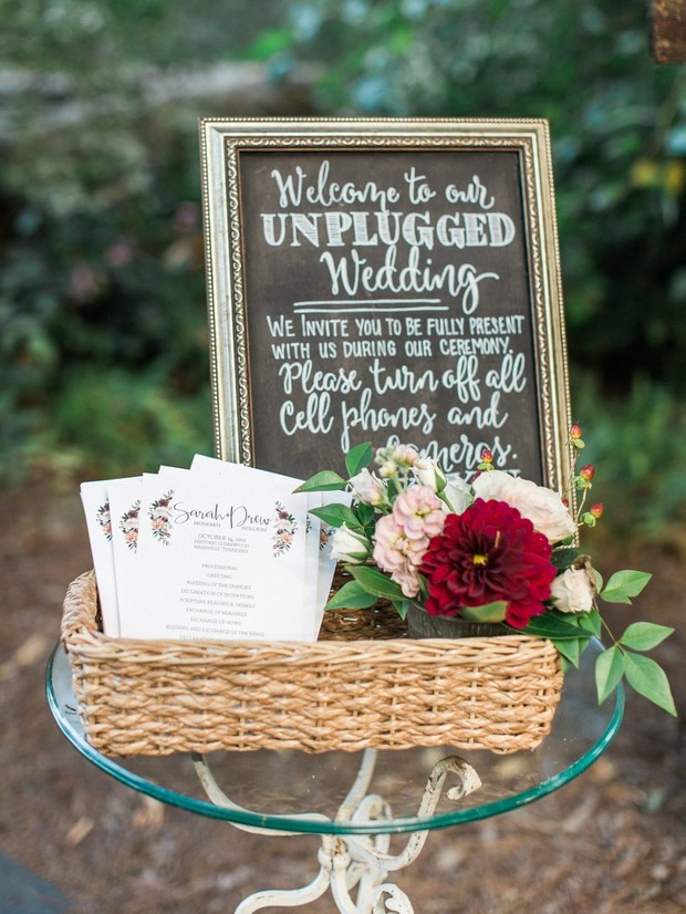 How to Make Sure Your Guests Get the Unplugged Memo