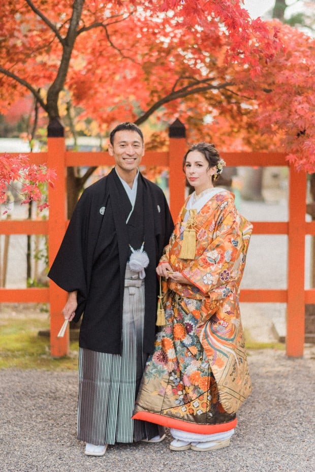 A Traditional Japanese Wedding In The Fall
