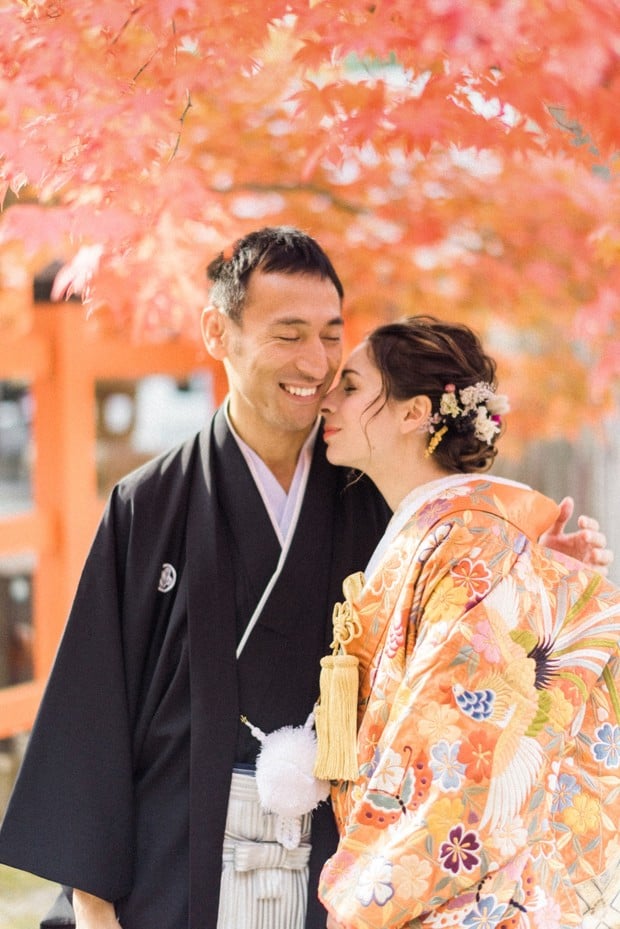 Wedding couple in Japan