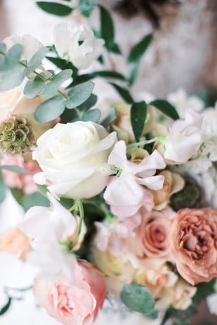 soft pink and blush wedding flowers