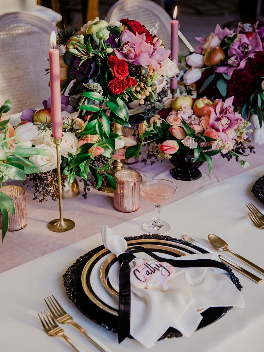 Shake Up Your Spring Wedding With A Dramatic Color Palette