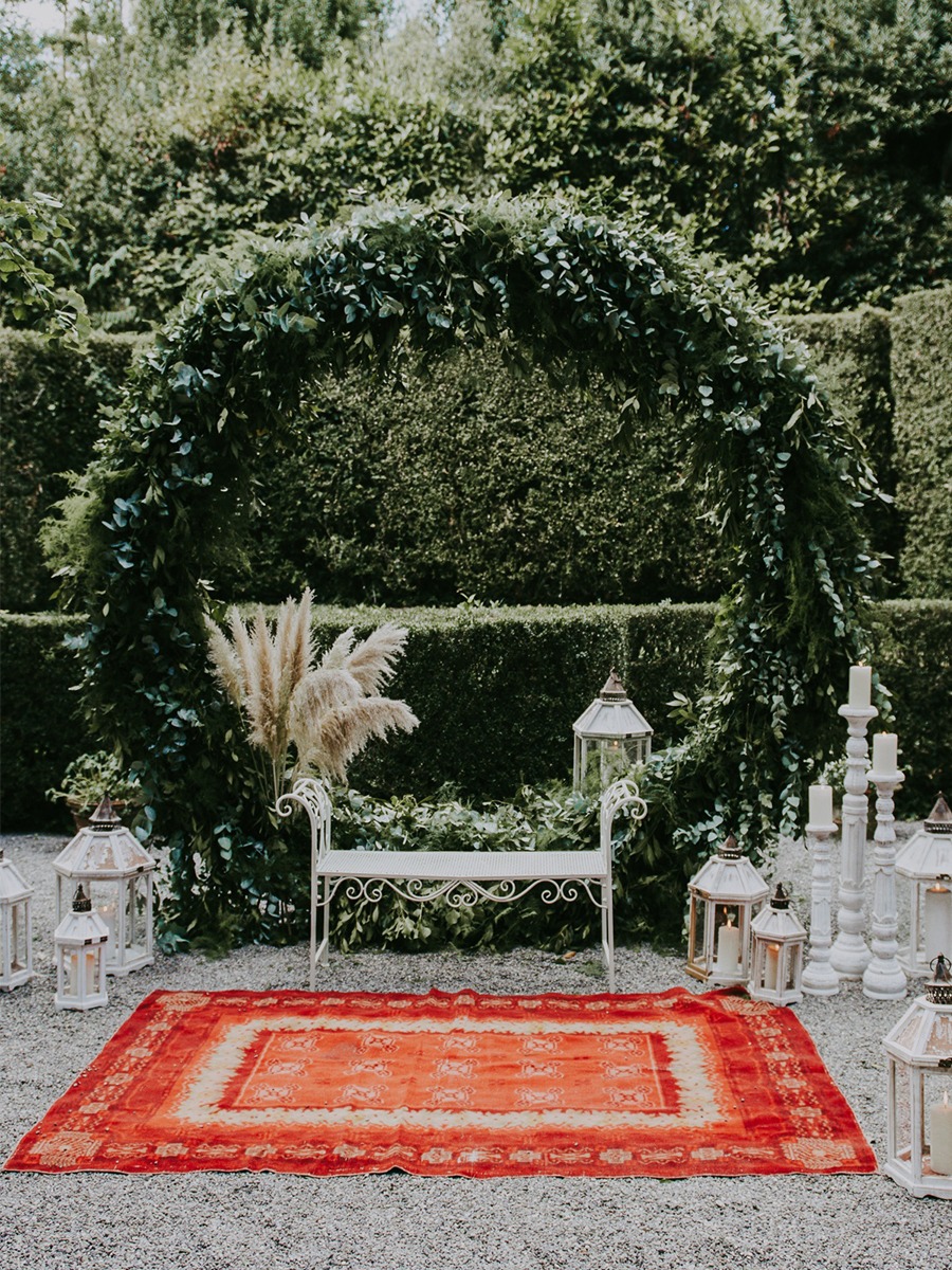 Summertime Boho Garden Wedding In Italy