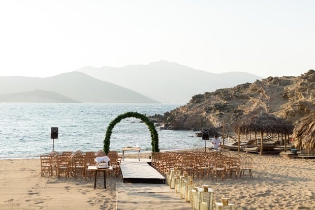 Mykonos wedding by the sea
