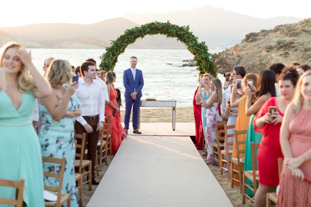 outdoor ceremony by the beach