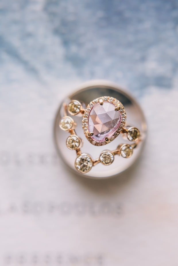 pink wedding ring