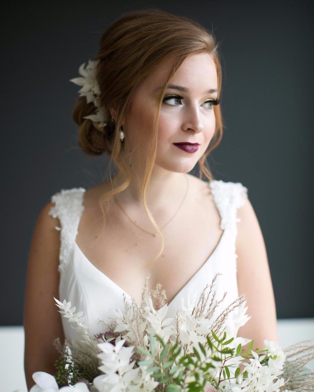 bridal hair and makeup idea