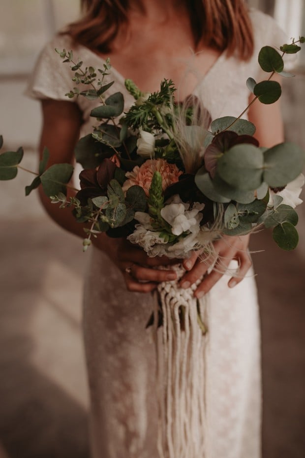 greenery wedding bouquet