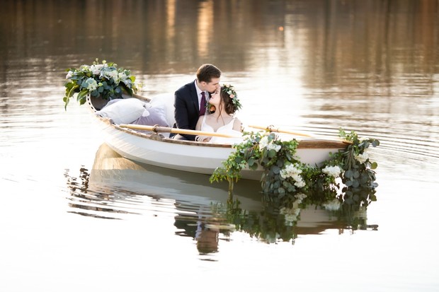have a row boat for your wedding day