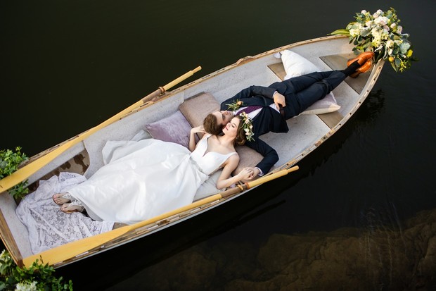 row boat wedding ideas