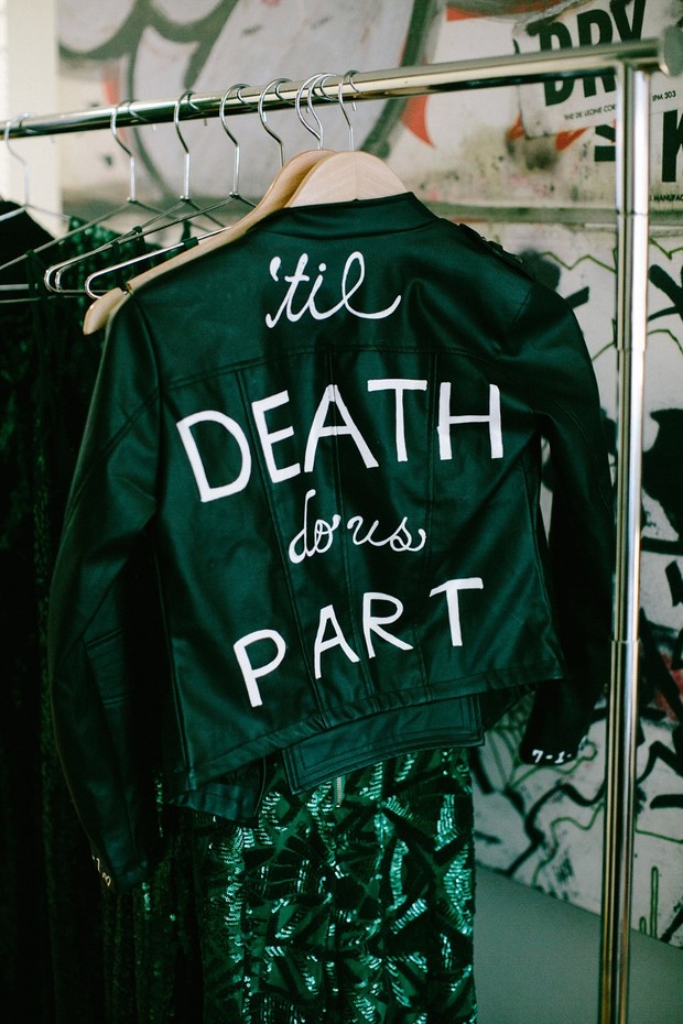 'til death do us part punk rock wedding jacket