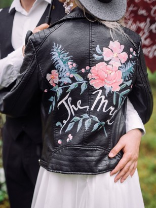 the mrs painted leather jacket