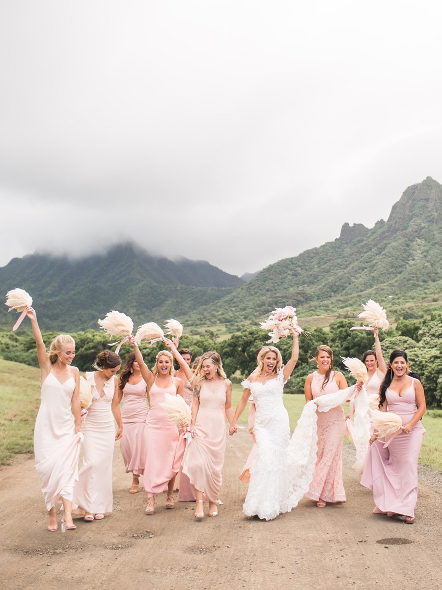 A Chic Gold And Pink Tented Wedding In Hawaii