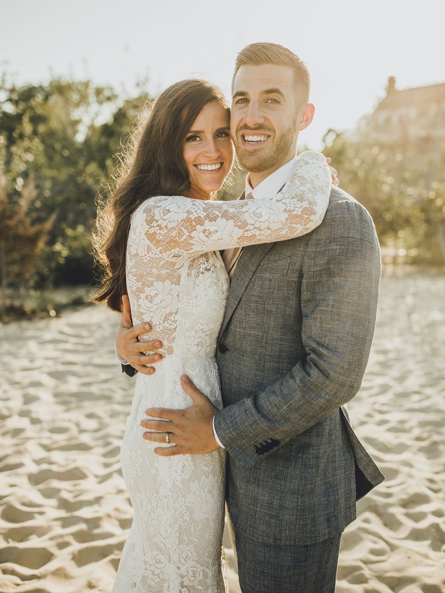 A Stormy Grey And Blue Classic Coastal Wedding