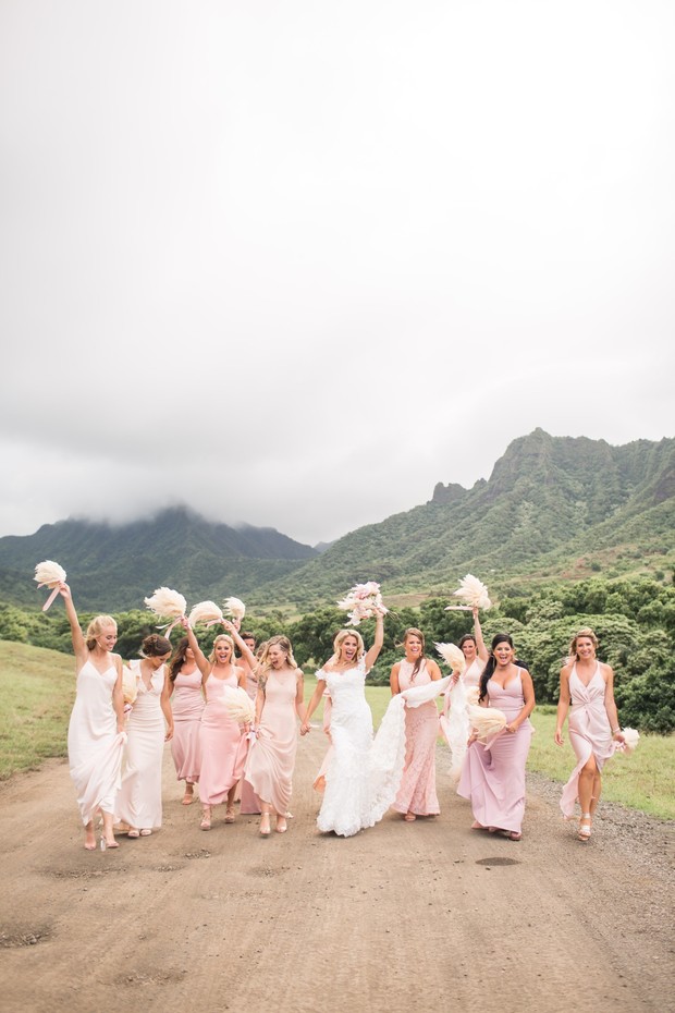 A Chic Gold And Pink Tented Wedding In Hawaii