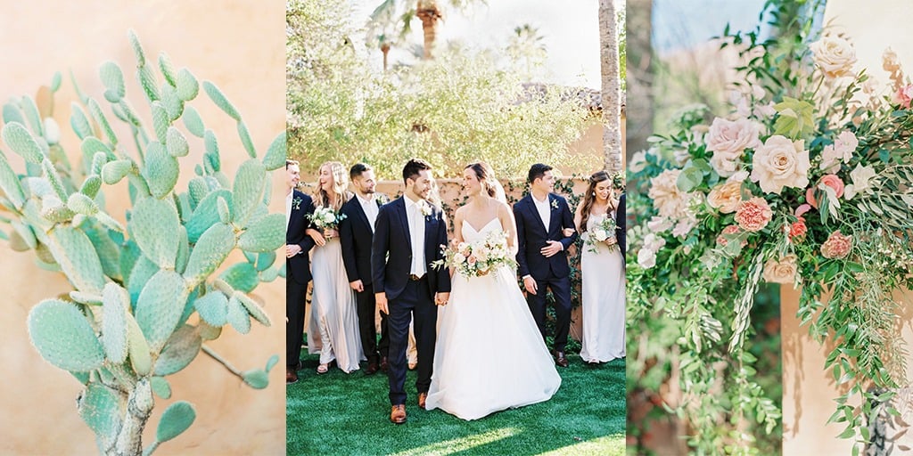 Blush And Green Arizona Spring Wedding